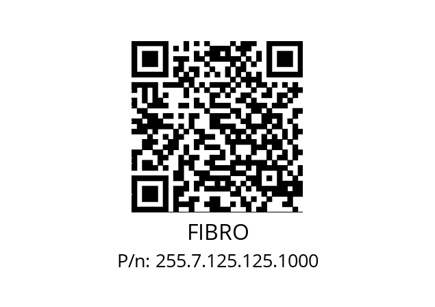   FIBRO 255.7.125.125.1000