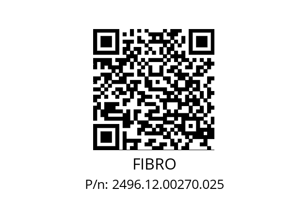   FIBRO 2496.12.00270.025