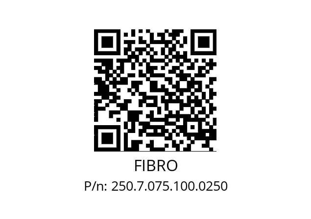   FIBRO 250.7.075.100.0250