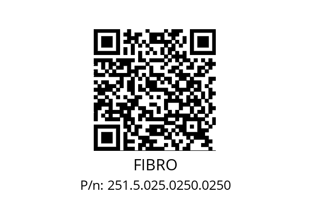   FIBRO 251.5.025.0250.0250