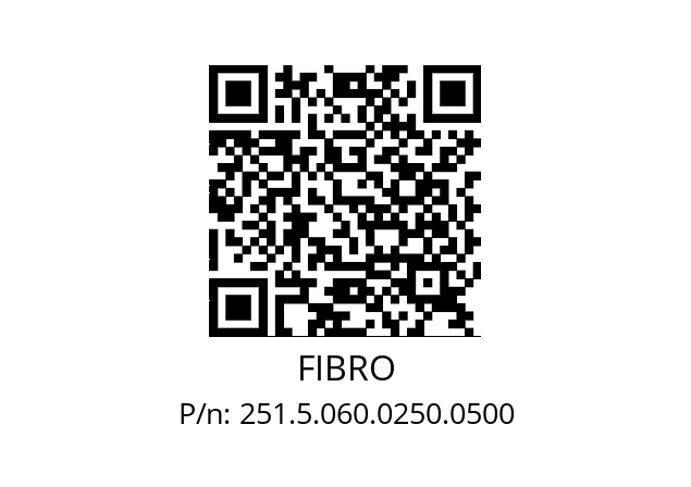   FIBRO 251.5.060.0250.0500