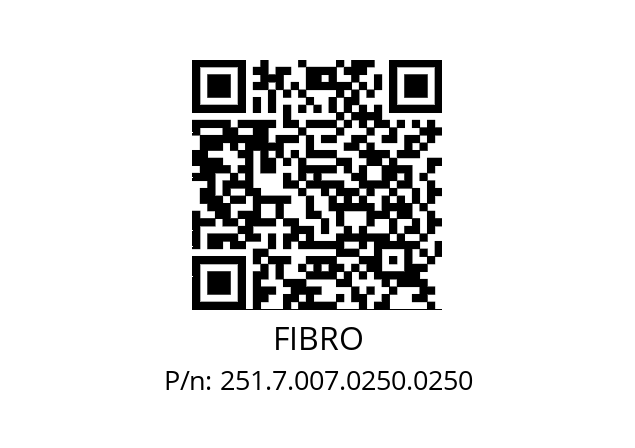   FIBRO 251.7.007.0250.0250