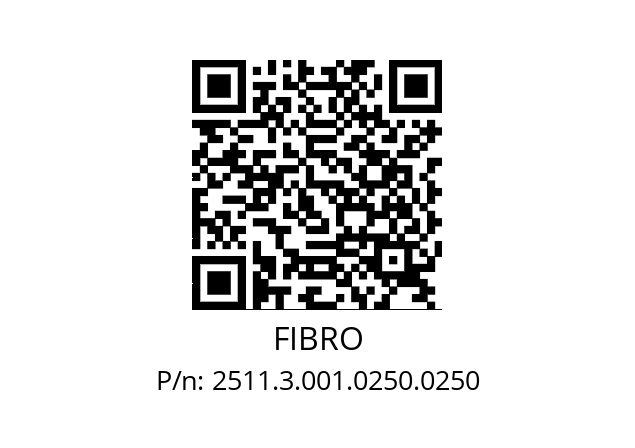   FIBRO 2511.3.001.0250.0250