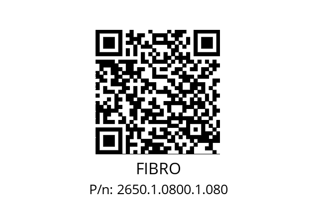   FIBRO 2650.1.0800.1.080