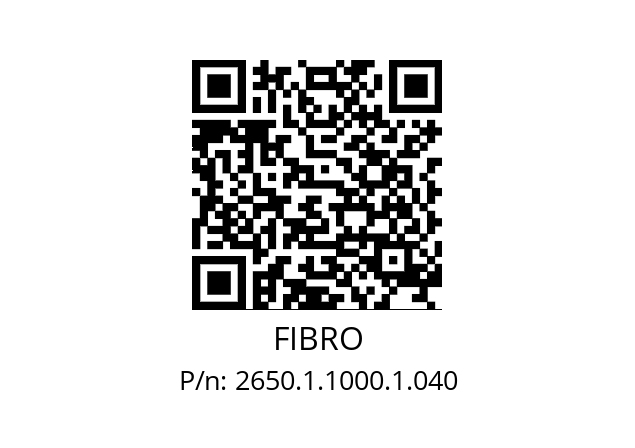   FIBRO 2650.1.1000.1.040