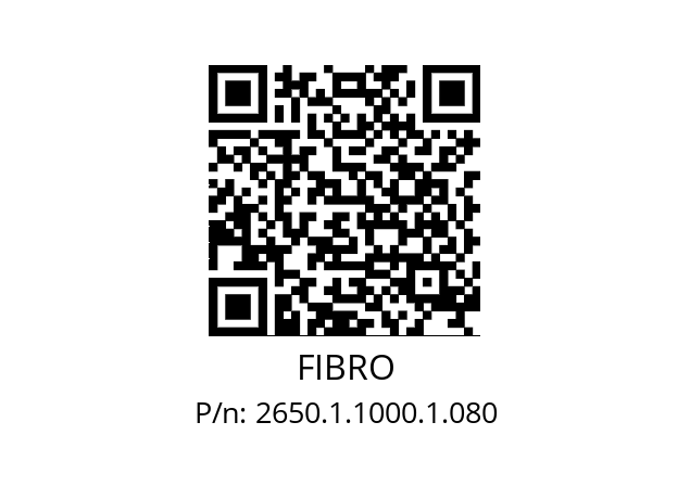   FIBRO 2650.1.1000.1.080