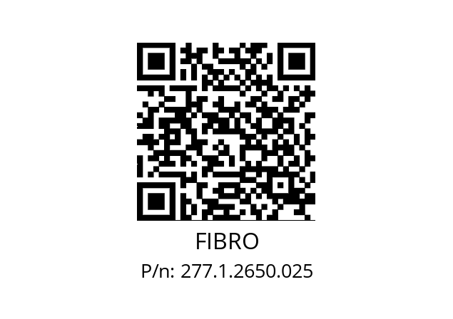   FIBRO 277.1.2650.025