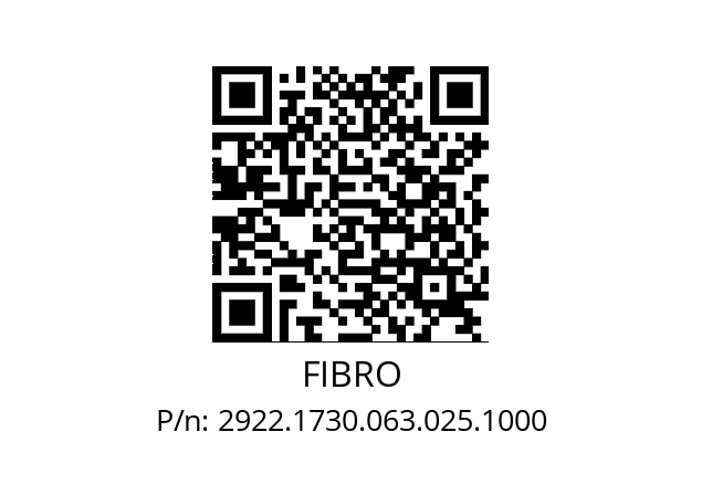   FIBRO 2922.1730.063.025.1000