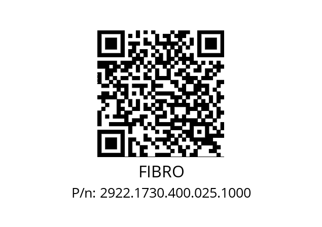   FIBRO 2922.1730.400.025.1000