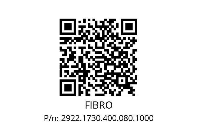   FIBRO 2922.1730.400.080.1000