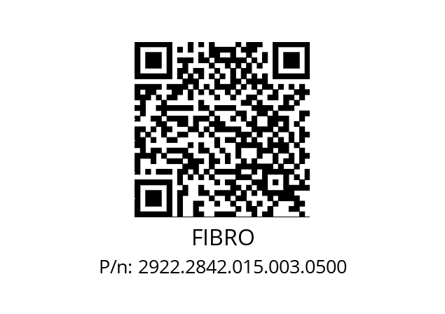   FIBRO 2922.2842.015.003.0500