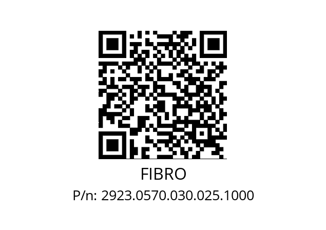   FIBRO 2923.0570.030.025.1000