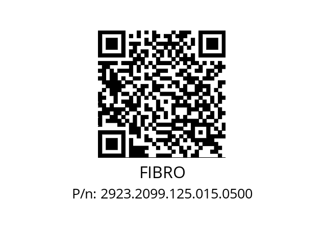   FIBRO 2923.2099.125.015.0500