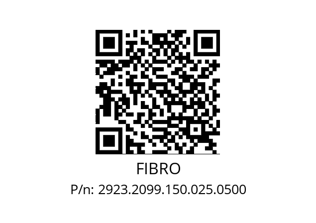   FIBRO 2923.2099.150.025.0500