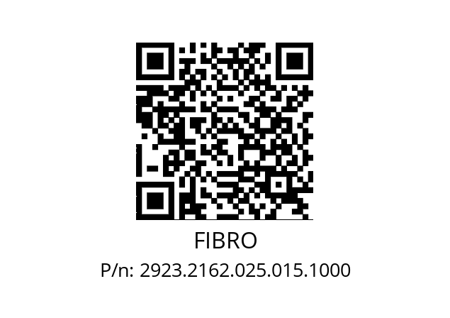   FIBRO 2923.2162.025.015.1000