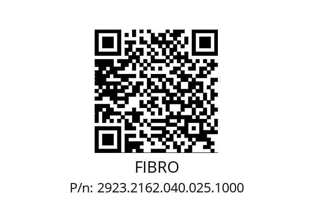   FIBRO 2923.2162.040.025.1000