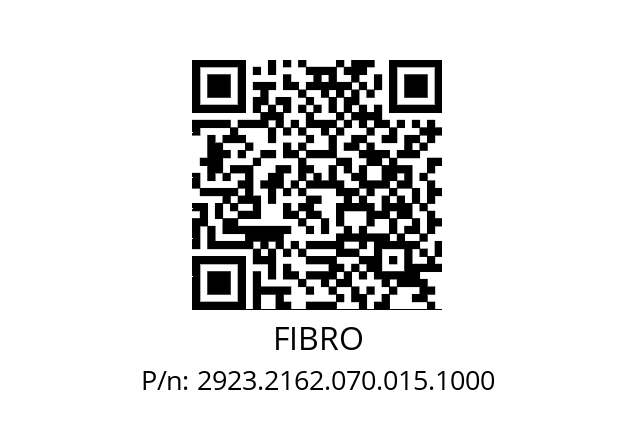   FIBRO 2923.2162.070.015.1000