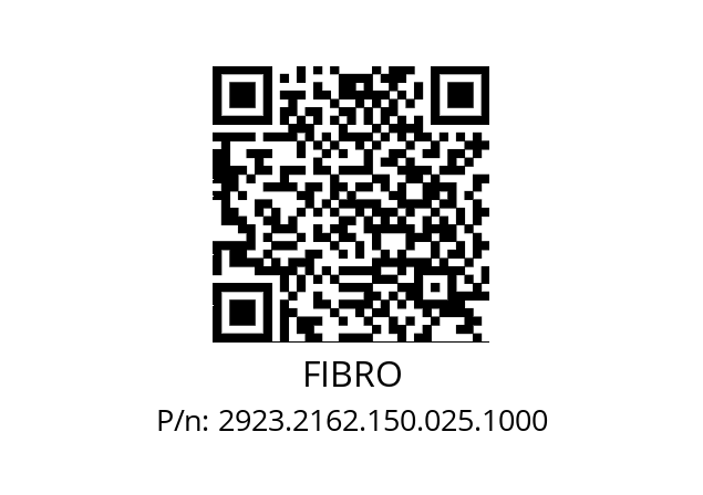   FIBRO 2923.2162.150.025.1000