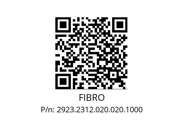   FIBRO 2923.2312.020.020.1000