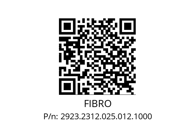   FIBRO 2923.2312.025.012.1000