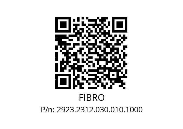   FIBRO 2923.2312.030.010.1000