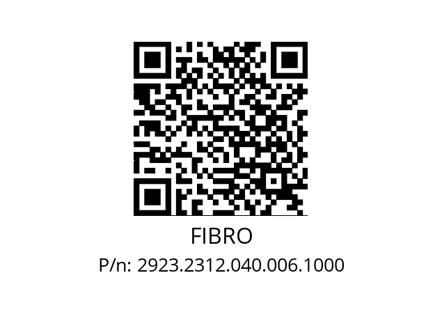   FIBRO 2923.2312.040.006.1000