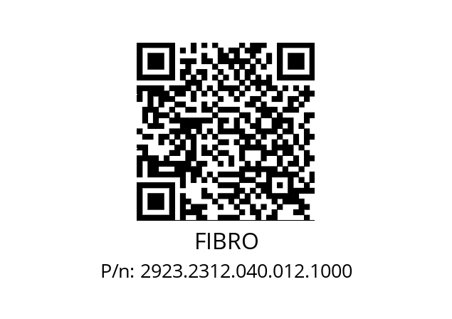   FIBRO 2923.2312.040.012.1000