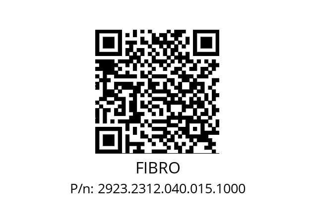   FIBRO 2923.2312.040.015.1000