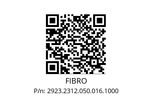   FIBRO 2923.2312.050.016.1000