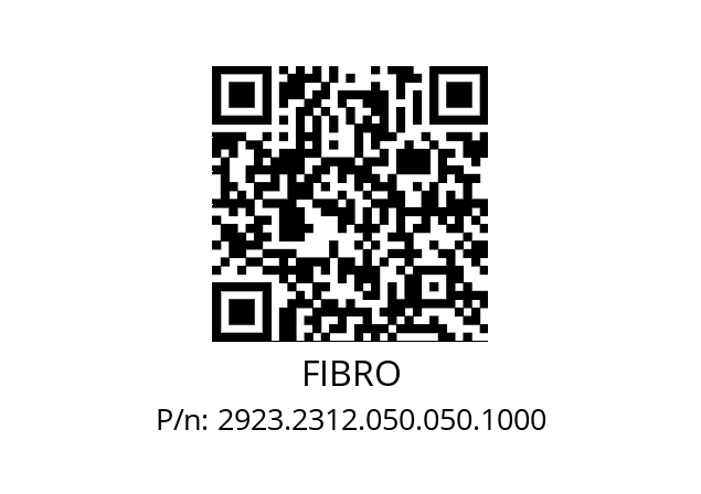   FIBRO 2923.2312.050.050.1000