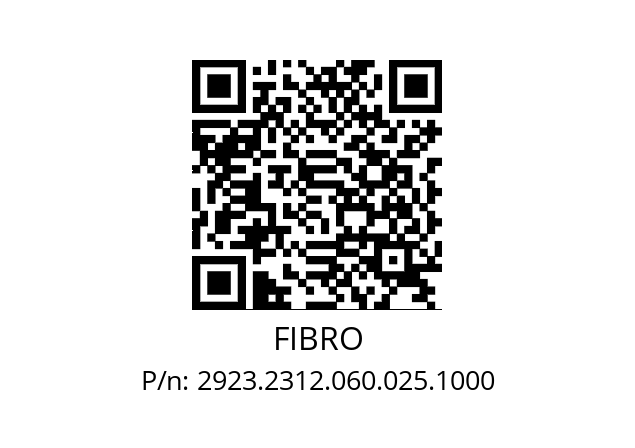   FIBRO 2923.2312.060.025.1000