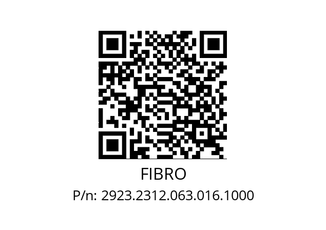   FIBRO 2923.2312.063.016.1000