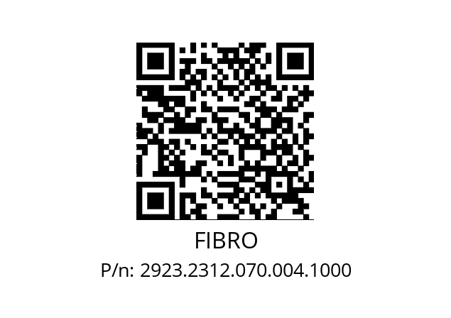   FIBRO 2923.2312.070.004.1000