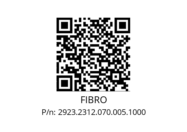   FIBRO 2923.2312.070.005.1000