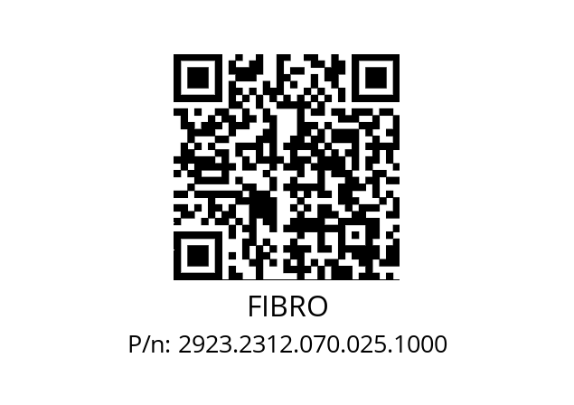   FIBRO 2923.2312.070.025.1000