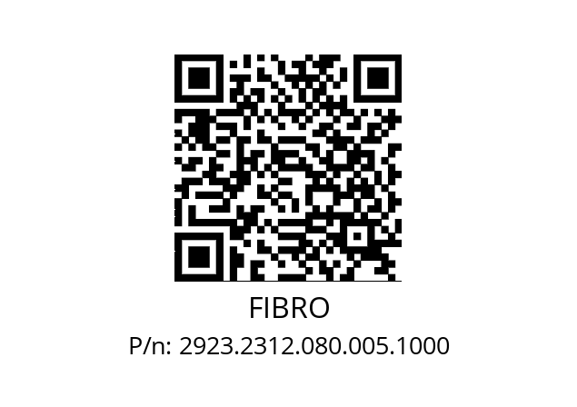   FIBRO 2923.2312.080.005.1000