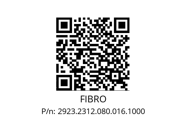   FIBRO 2923.2312.080.016.1000