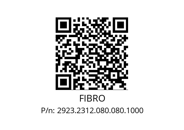   FIBRO 2923.2312.080.080.1000