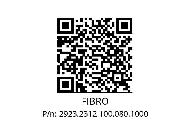   FIBRO 2923.2312.100.080.1000