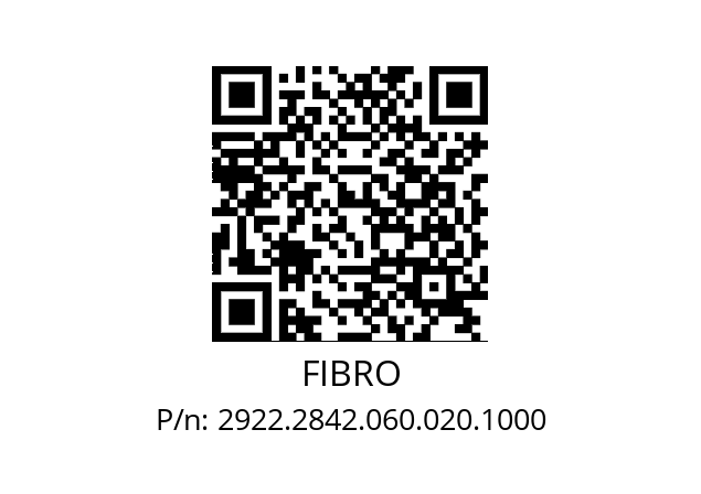   FIBRO 2922.2842.060.020.1000