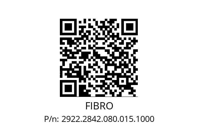   FIBRO 2922.2842.080.015.1000