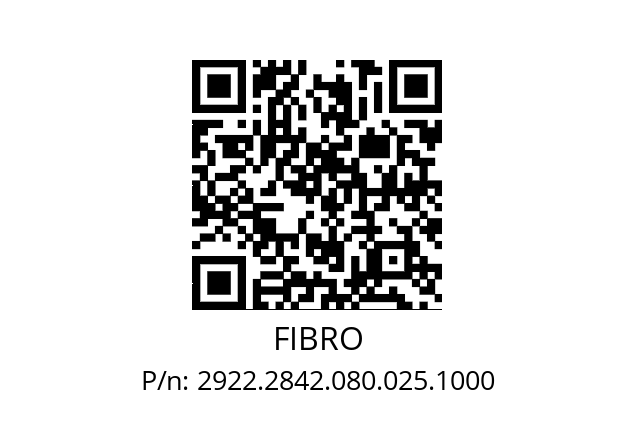   FIBRO 2922.2842.080.025.1000