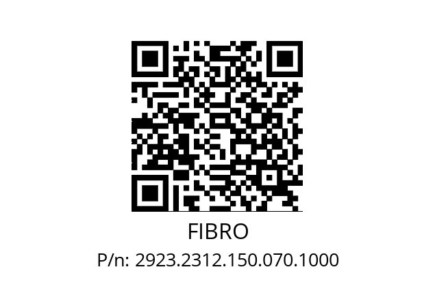   FIBRO 2923.2312.150.070.1000