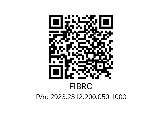   FIBRO 2923.2312.200.050.1000