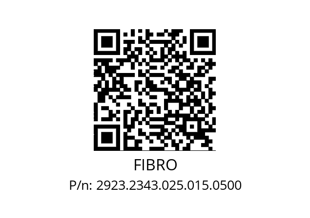   FIBRO 2923.2343.025.015.0500