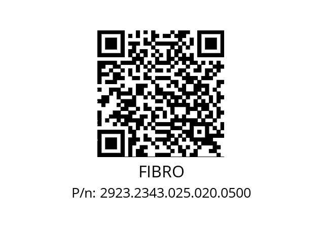   FIBRO 2923.2343.025.020.0500