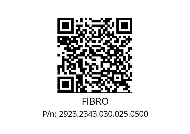   FIBRO 2923.2343.030.025.0500