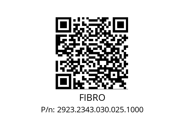   FIBRO 2923.2343.030.025.1000