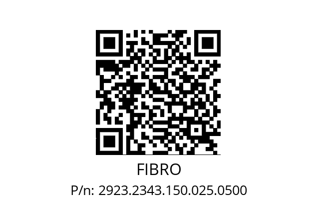   FIBRO 2923.2343.150.025.0500