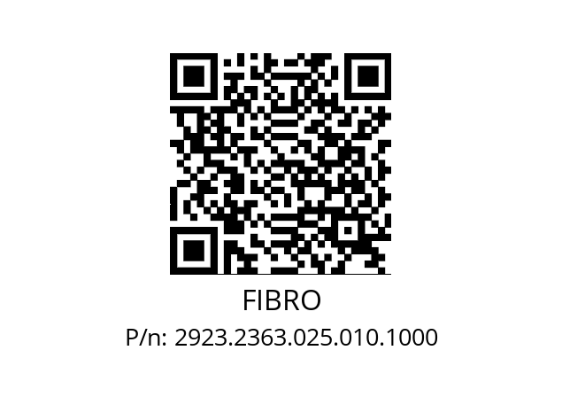   FIBRO 2923.2363.025.010.1000